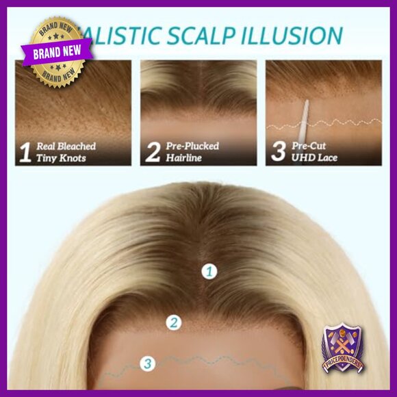 13x4 HD Lace Front Bob Wig Human Hair 14in Straight Glueless Preplucked